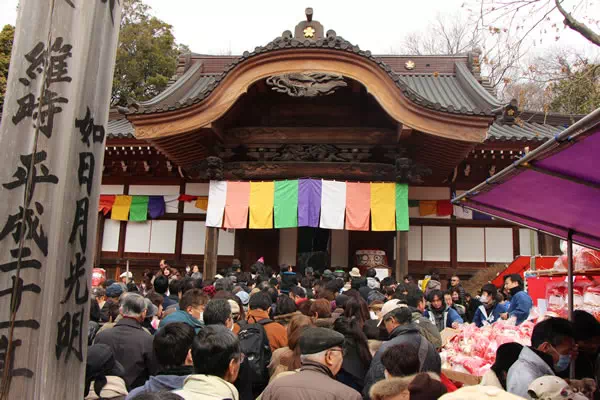 深大寺 だるま市