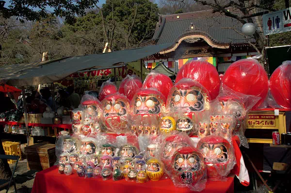 深大寺 だるま市