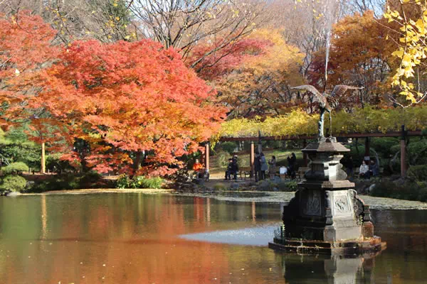 日比谷公園 イチョウとモミジの紅葉