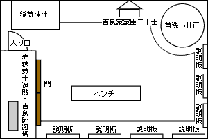 旧吉良邸跡 見取り図（本所松坂町公園）